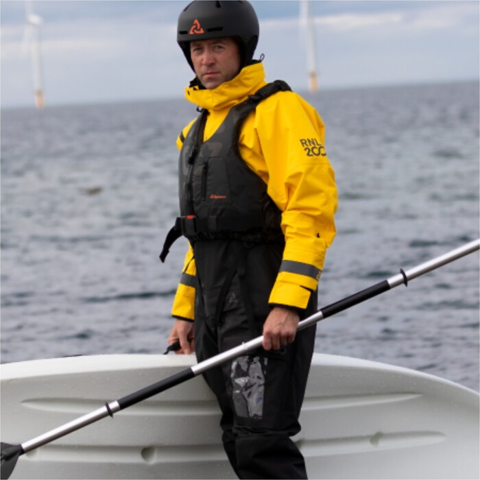 2024 Typhoon Mens RNLI Infinity 200 Drysuit & Underfleece 100206 - Yellow / Black